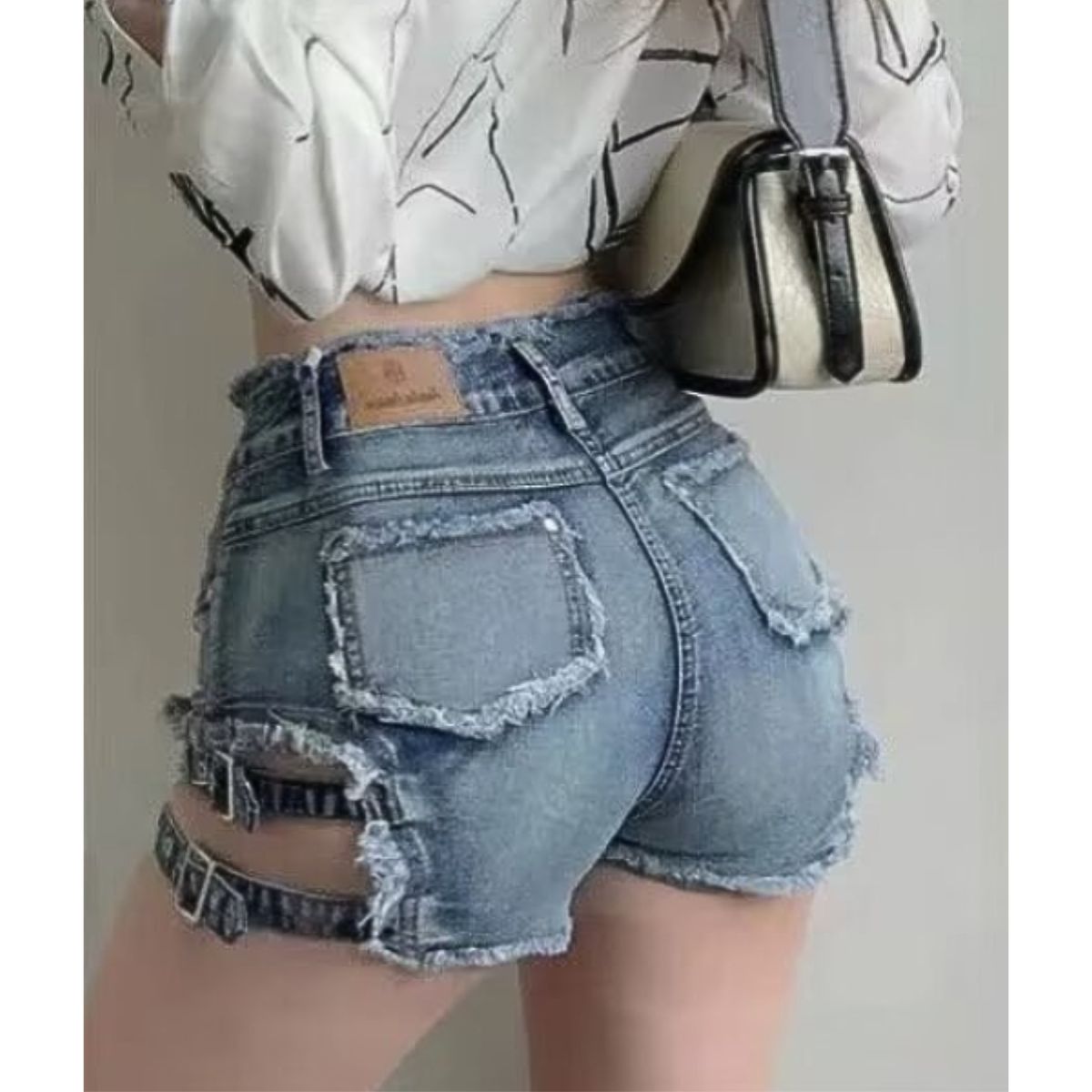 Pants/ガーターデニムショートパンツ ST/No.22138