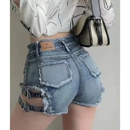 Pants/ガーターデニムショートパンツ ST/No.22138