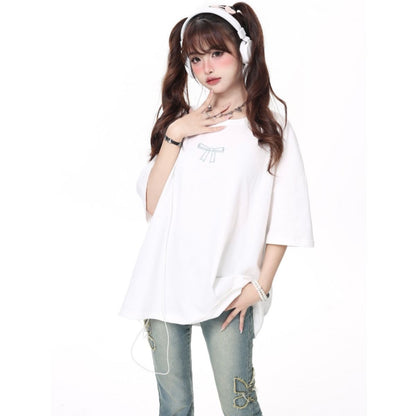T-Shirts/バックリボンサブカルＴシャツ ST/No.22142