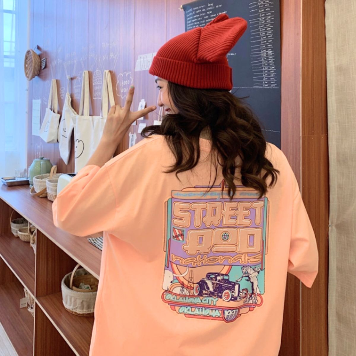 T-Shirts/ポップカラーイラストＴシャツ ST/No.22147