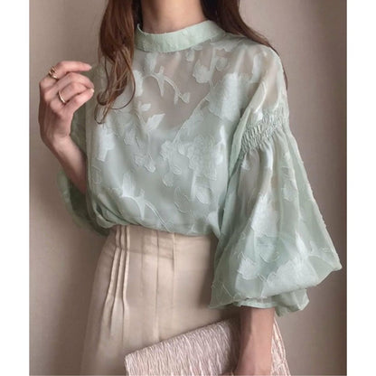 Blouse/ジャガードシアーブラウス ST/No.22153