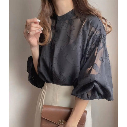 Blouse/ジャガードシアーブラウス ST/No.22153