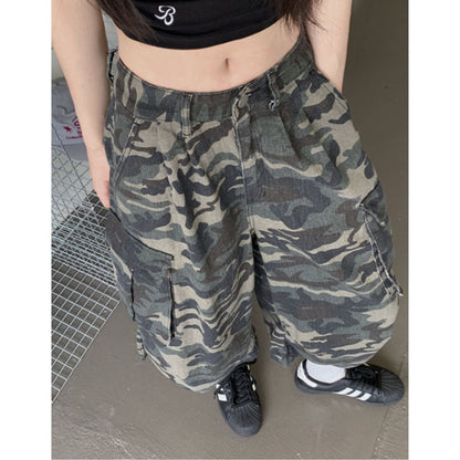 Pants/カモフラクロップドパンツ ST/No.22159
