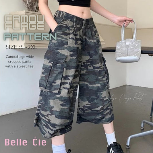 Pants/カモフラクロップドパンツ ST/No.22159