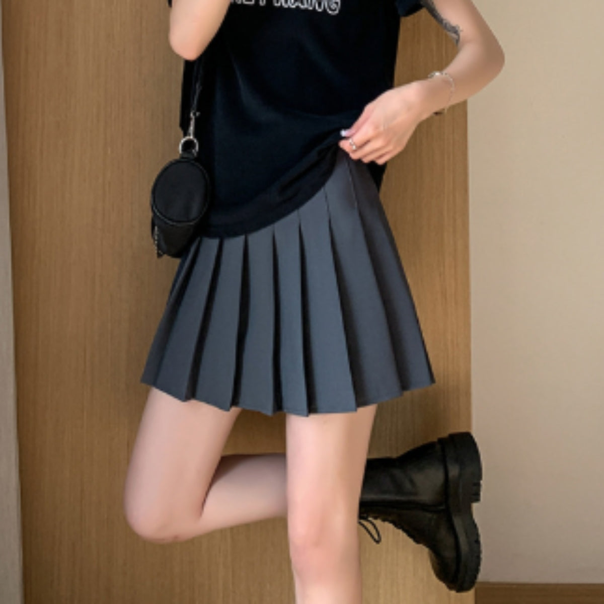 Skirt/レディースミニ丈プリーツスカート ST/No.22167