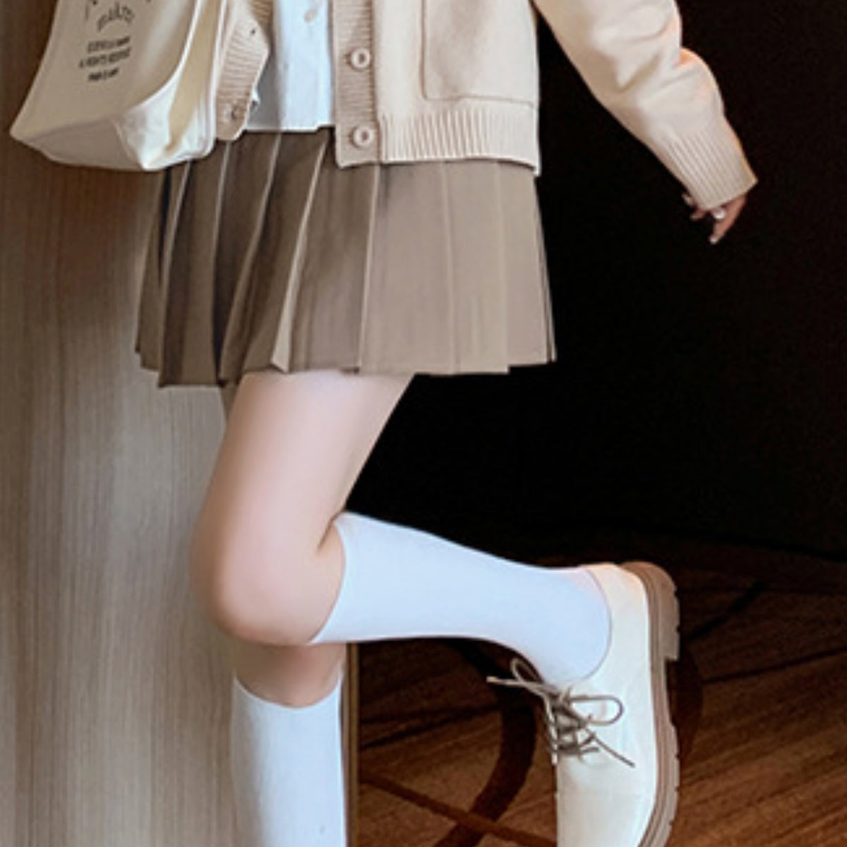 プリーツミニスカート ハイウエスト Aライン 制服風 学生 韓国