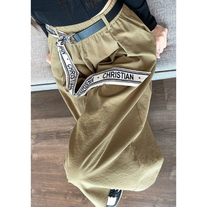 Pants/ロゴベルトリラックススカーチョ ST/No.22190