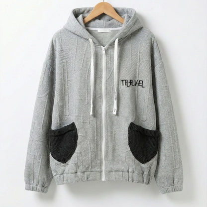 Outer/ロゴデザインジップアップパーカー ST/No.22192