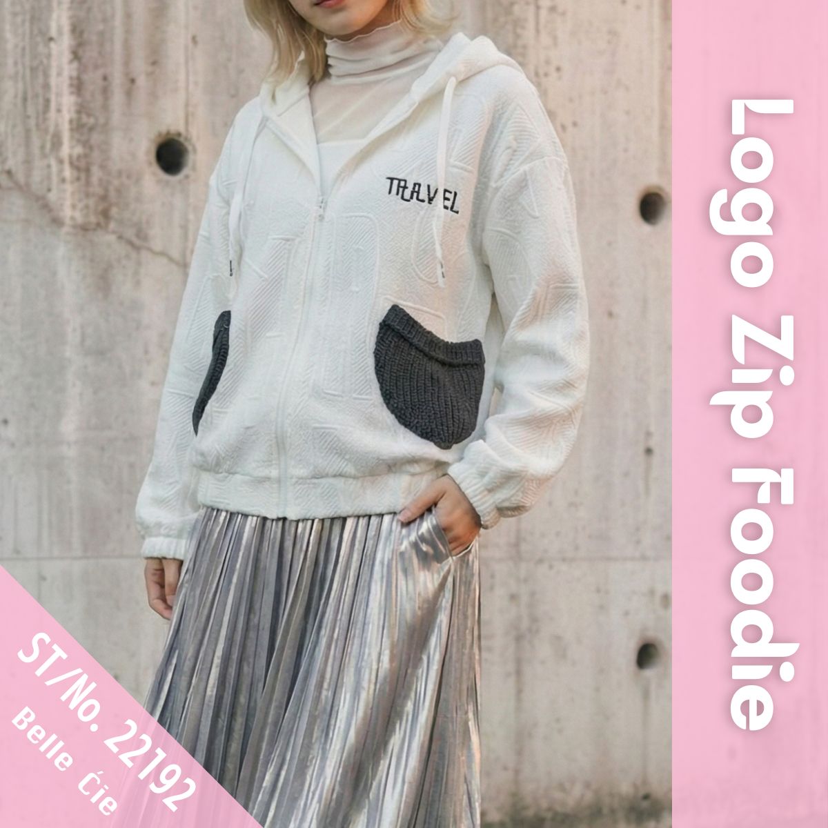 Outer/ロゴデザインジップアップパーカー ST/No.22192
