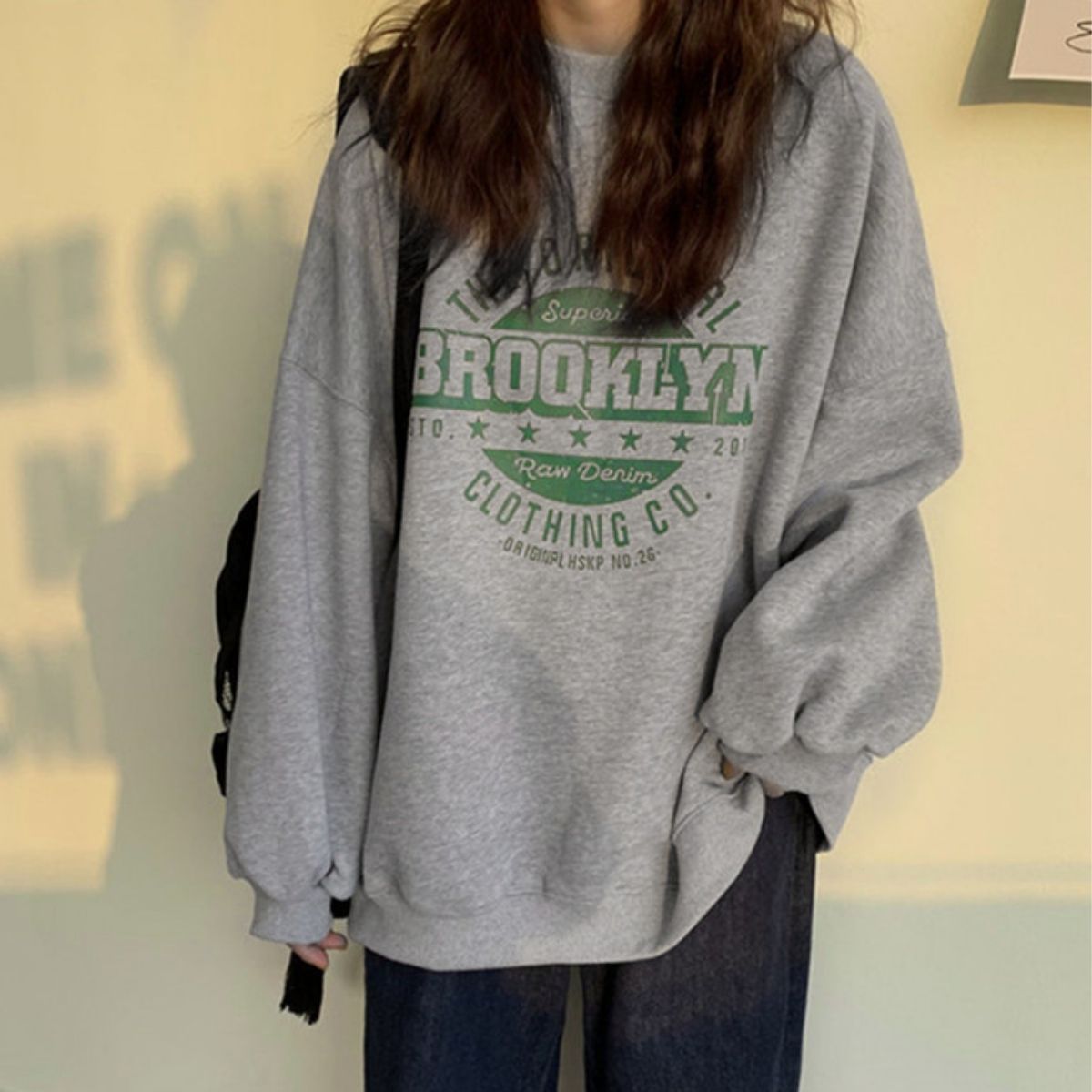 Tops/裏起毛ロゴスウェットトレーナー ST/No.22193