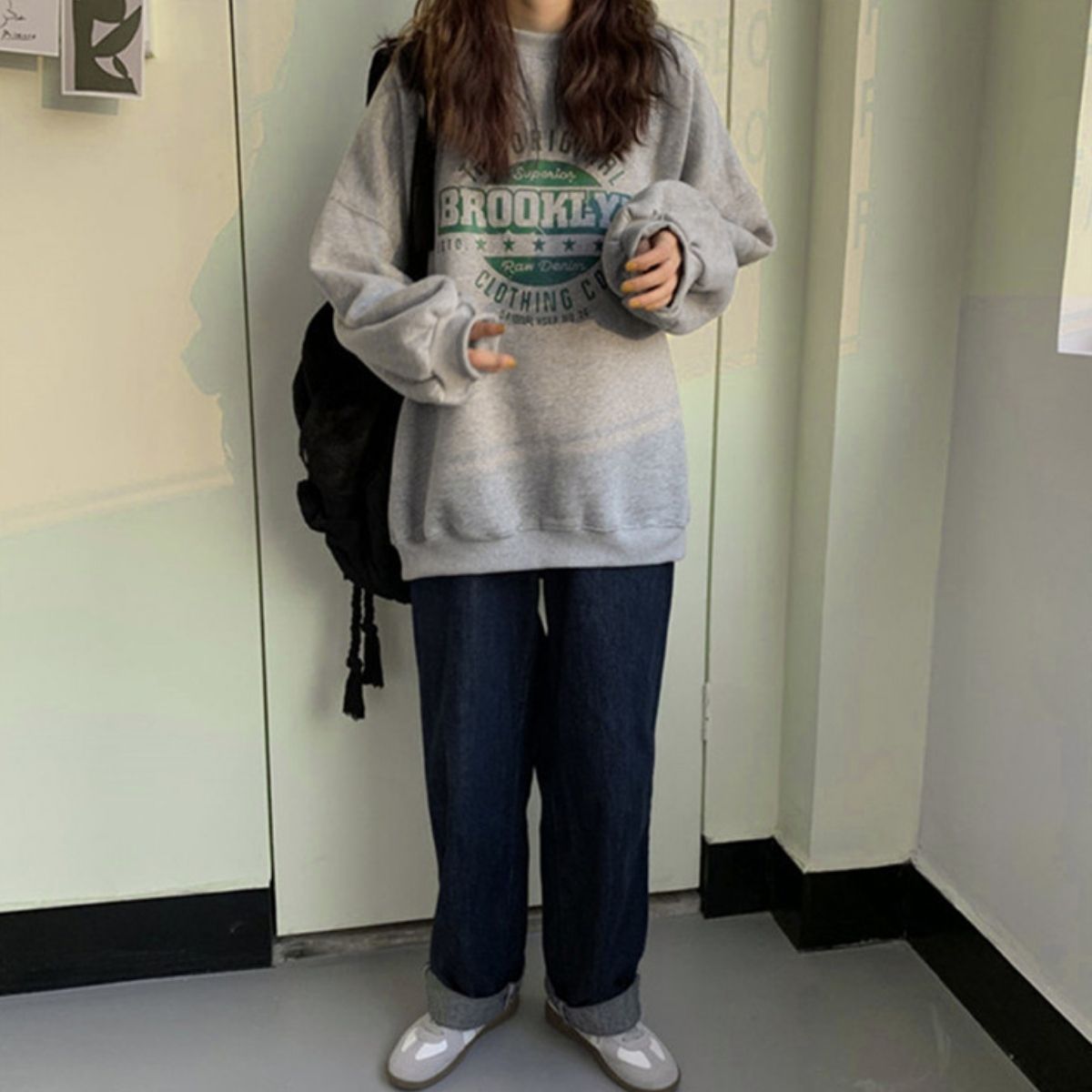 Tops/裏起毛ロゴスウェットトレーナー ST/No.22193