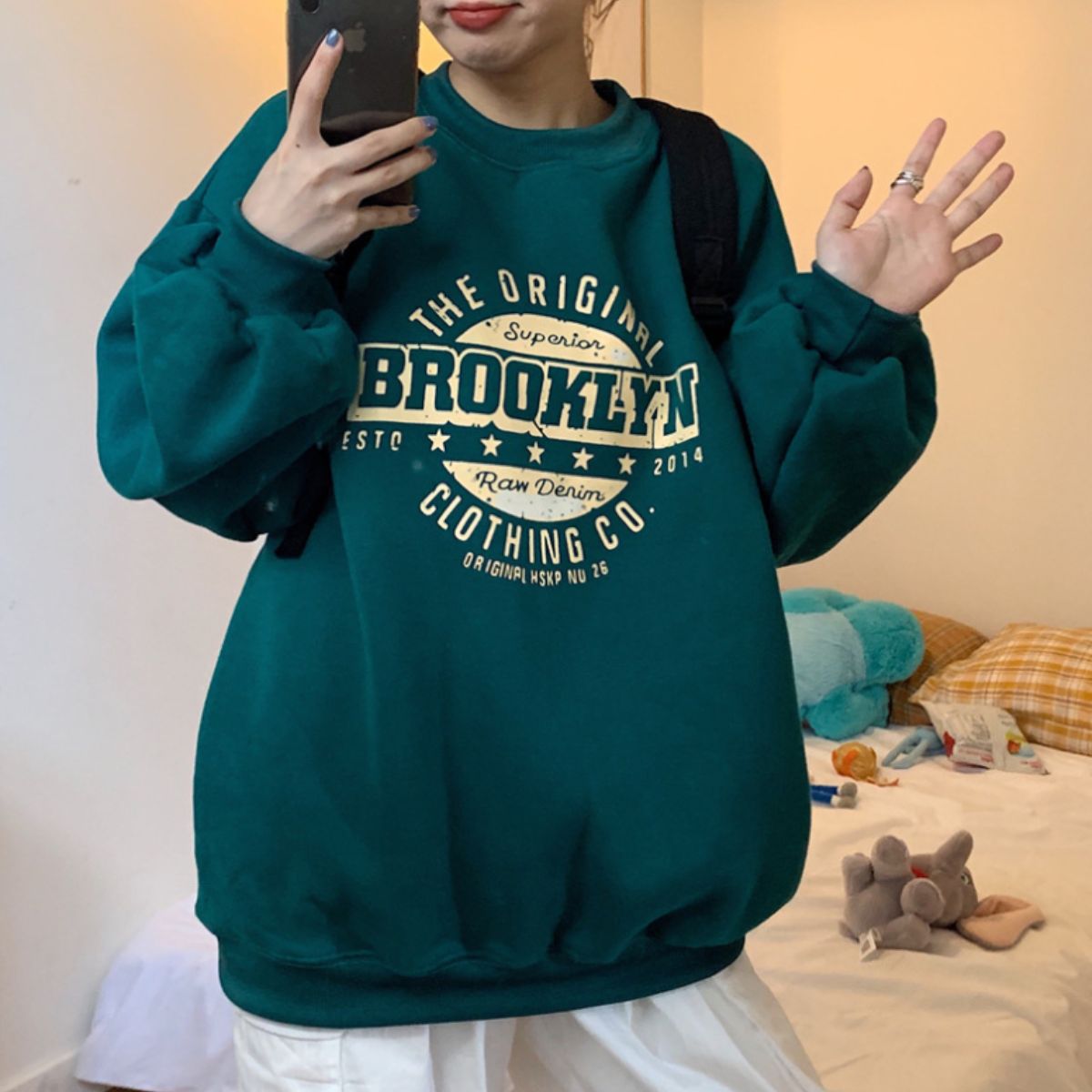 Tops/裏起毛ロゴスウェットトレーナー ST/No.22193