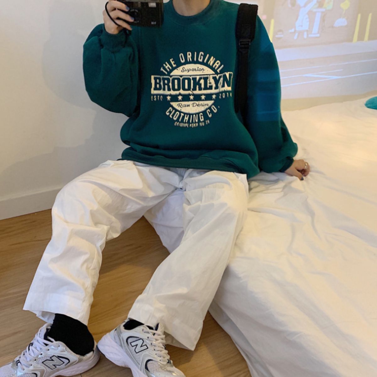 Tops/裏起毛ロゴスウェットトレーナー ST/No.22193