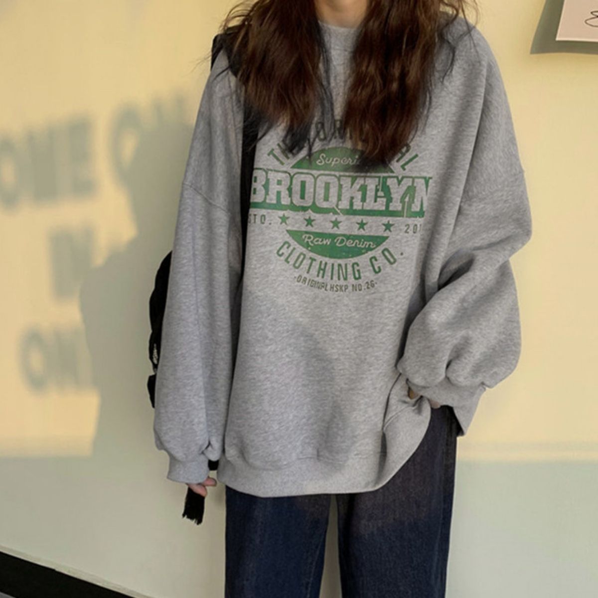 Tops/裏起毛ロゴスウェットトレーナー ST/No.22193