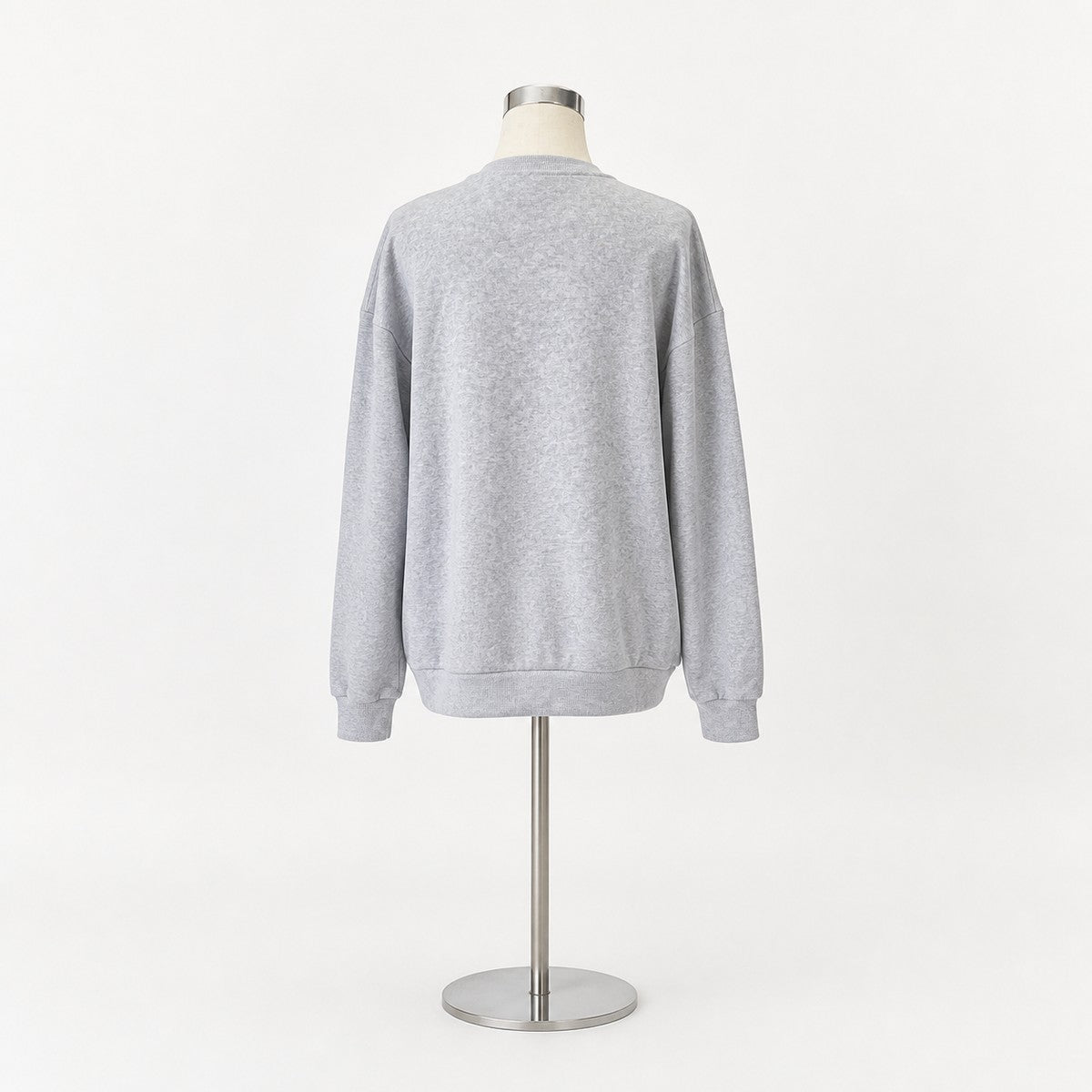 Tops/裏起毛ロゴスウェットトレーナー ST/No.22193 グレー 実物撮影 背面