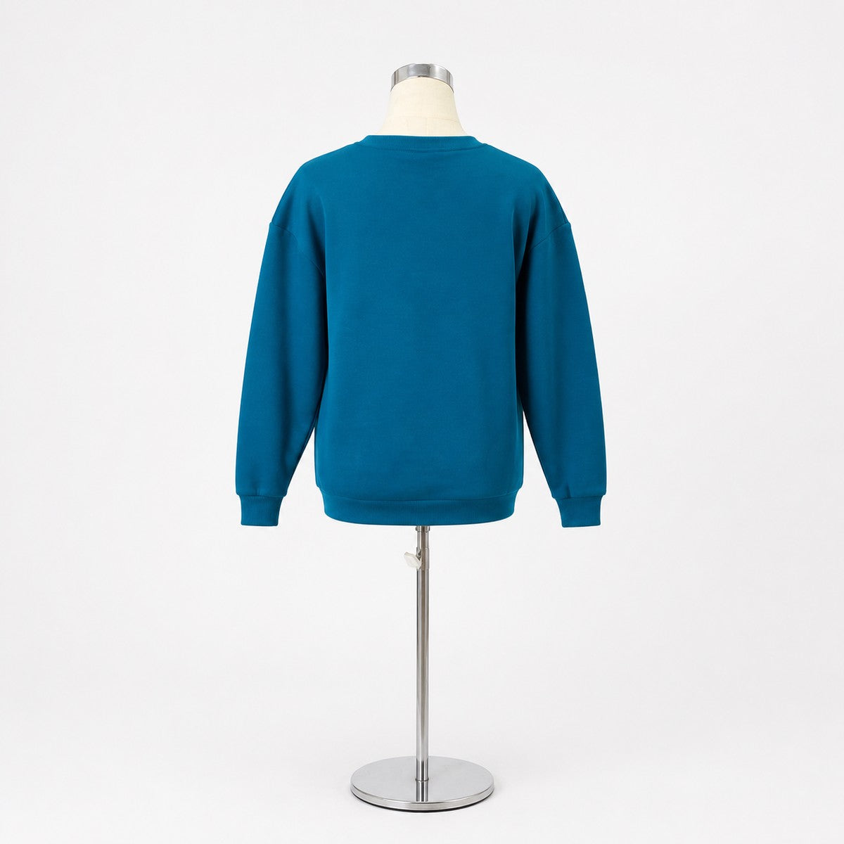 Tops/裏起毛ロゴスウェットトレーナー ST/No.22193 ターコイズブルー 実物撮影 背面