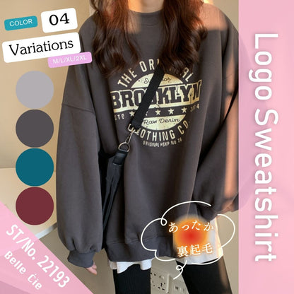 Tops/裏起毛ロゴスウェットトレーナー ST/No.22193