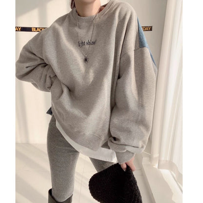 Tops/デニム切替オーバースウェット ST/No.22197