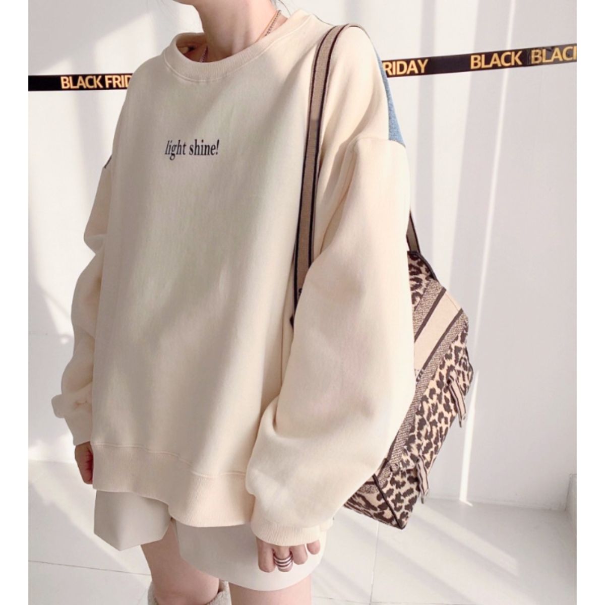 Tops/デニム切替オーバースウェット ST/No.22197