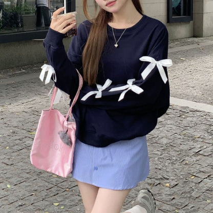 Tops/ガーリー袖リボントップス ST/No.22199