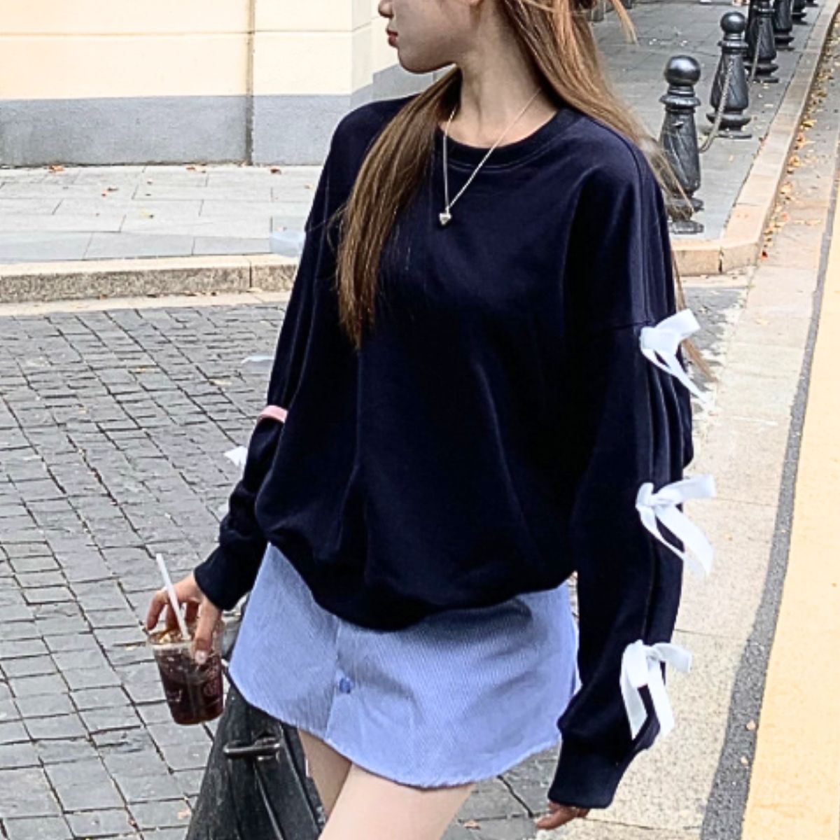 Tops/ガーリー袖リボントップス ST/No.22199