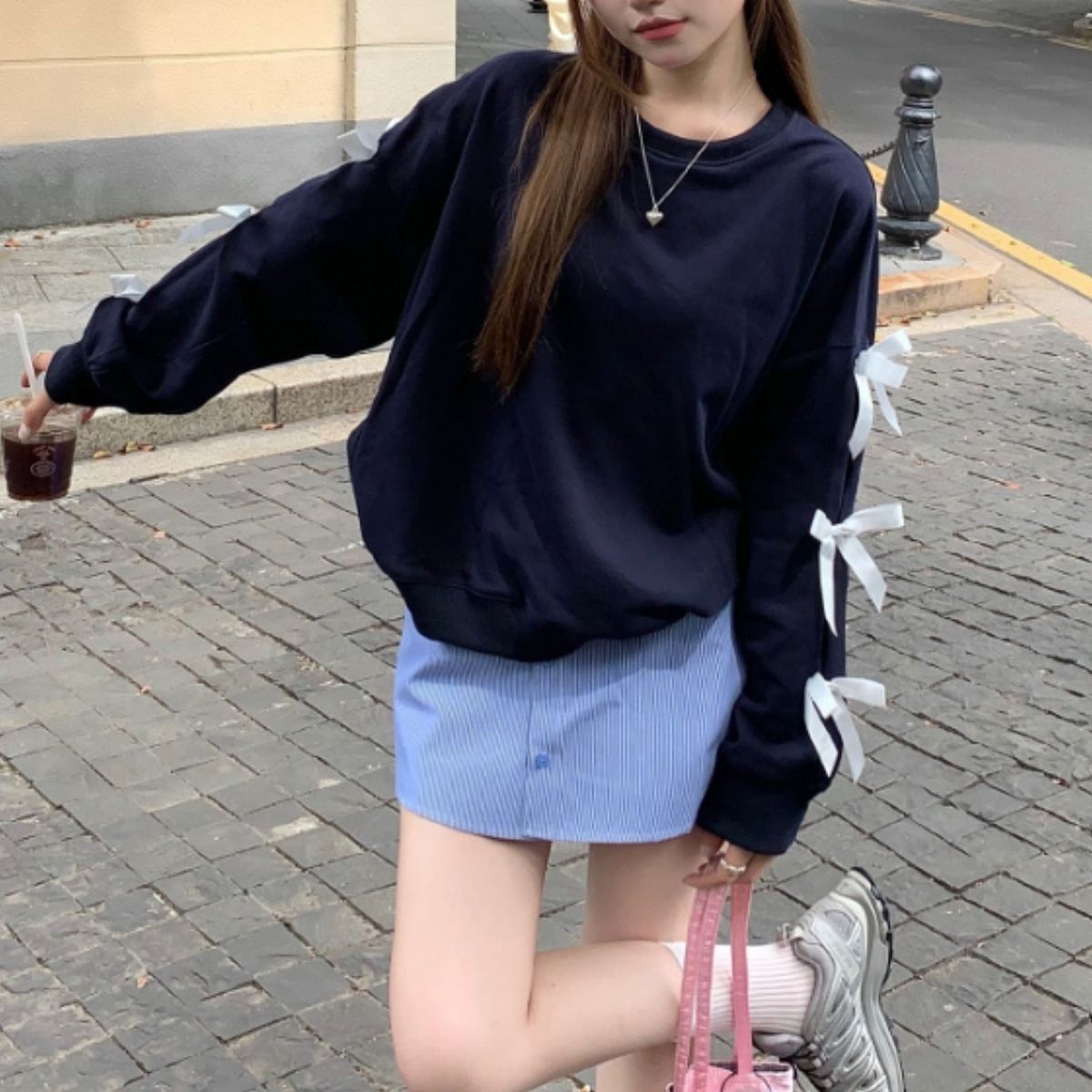 Tops/ガーリー袖リボントップス ST/No.22199