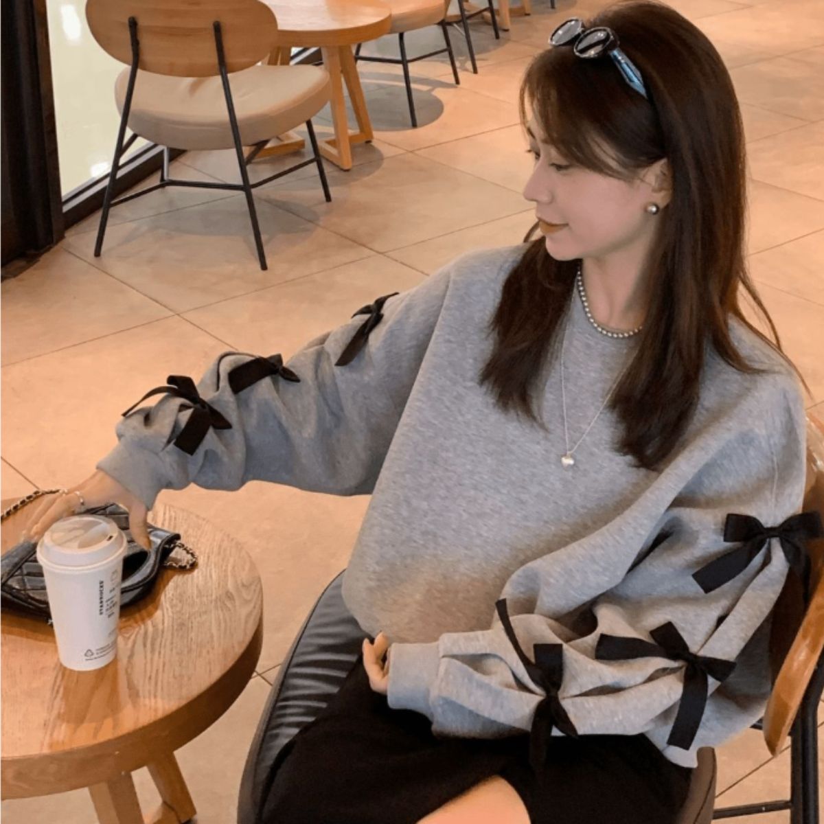 Tops/ガーリー袖リボントップス ST/No.22199