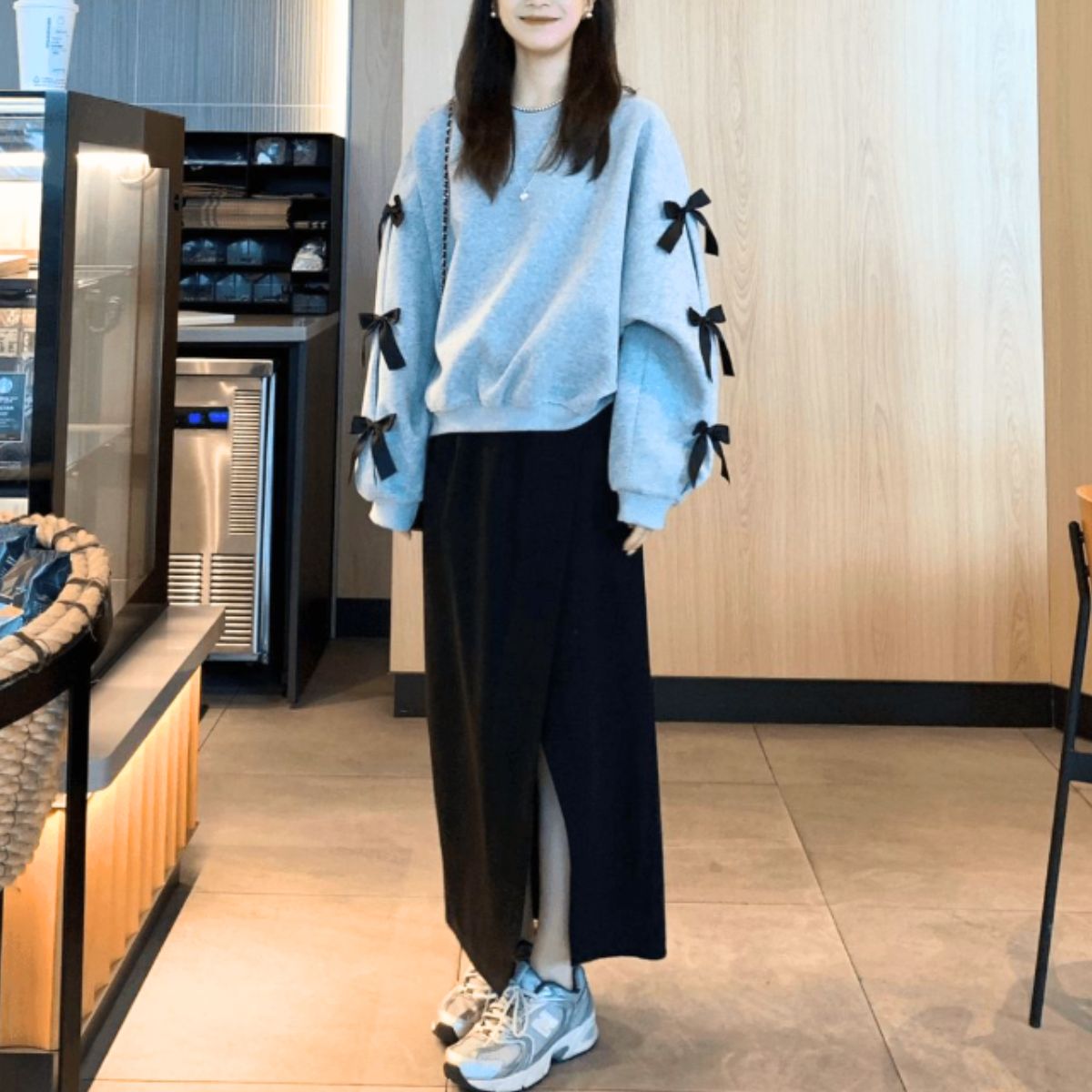 Tops/ガーリー袖リボントップス ST/No.22199