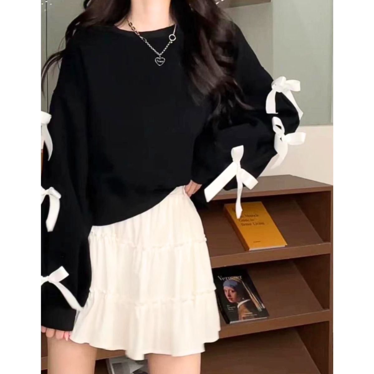Tops/ガーリー袖リボントップス ST/No.22199