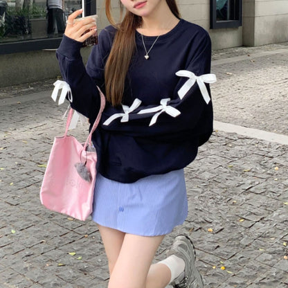 Tops/ガーリー袖リボントップス ST/No.22199