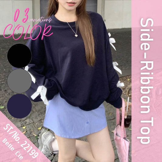 Tops/ガーリー袖リボントップス ST/No.22199