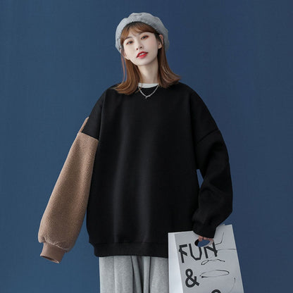 Tops/くまスリーブ裏起毛トレーナー ST/No.22202