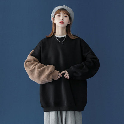 Tops/くまスリーブ裏起毛トレーナー ST/No.22202