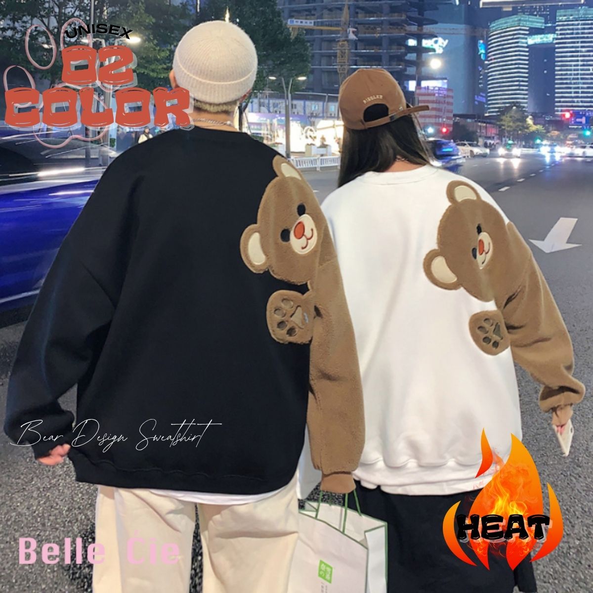 Tops/くまスリーブ裏起毛トレーナー ST/No.22202