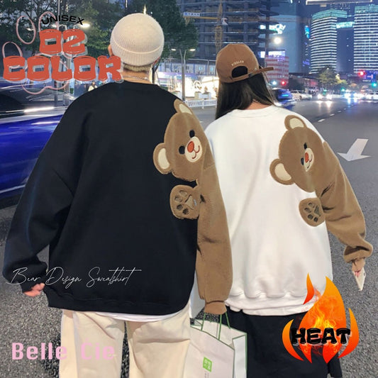 Tops/くまスリーブ裏起毛トレーナー ST/No.22202