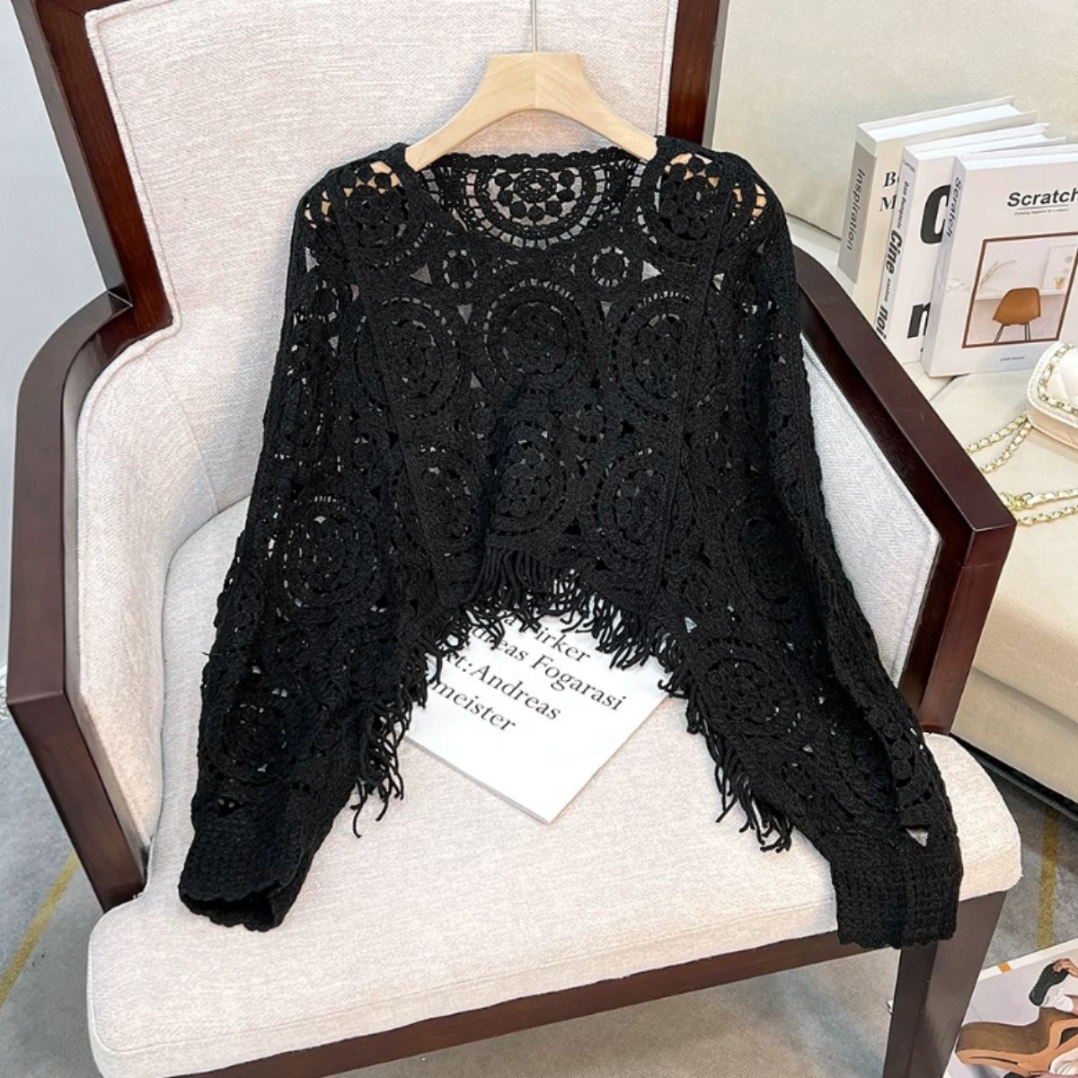 Knit/クロシェ編みレーストップス ST/No.22205
