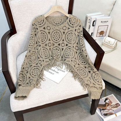 Knit/クロシェ編みレーストップス ST/No.22205