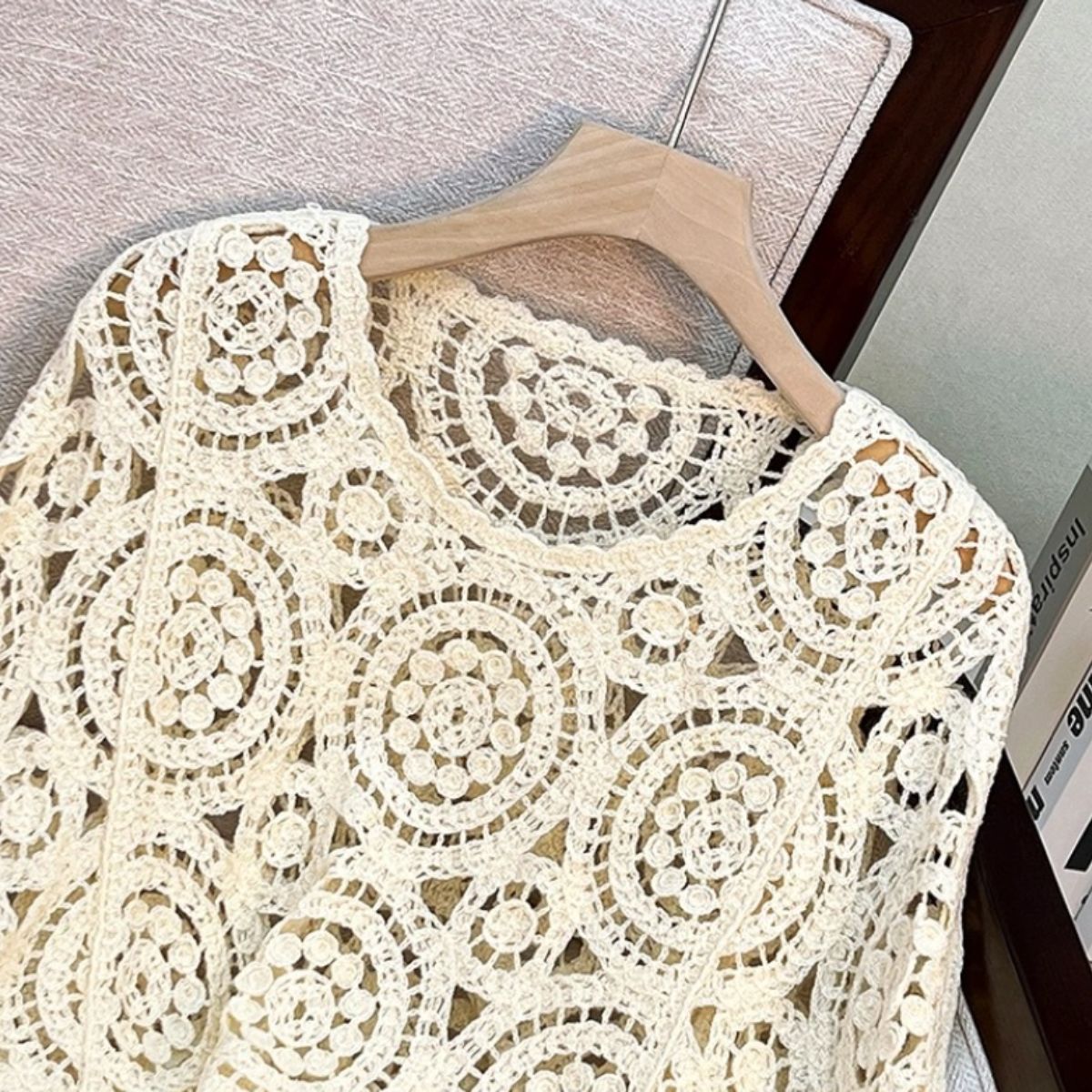 Knit/クロシェ編みレーストップス ST/No.22205