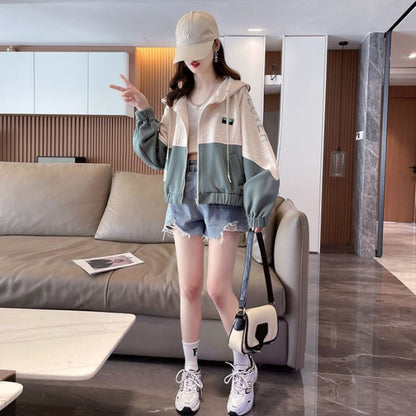 Parka/バイカラージップアップパーカー ST/No.22207