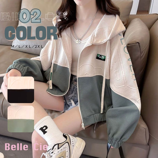 Parka/バイカラージップアップパーカー ST/No.22207