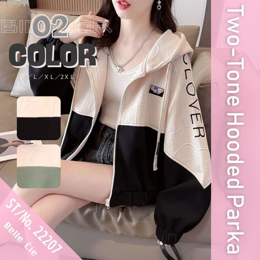 Parka/バイカラージップアップパーカー ST/No.22207