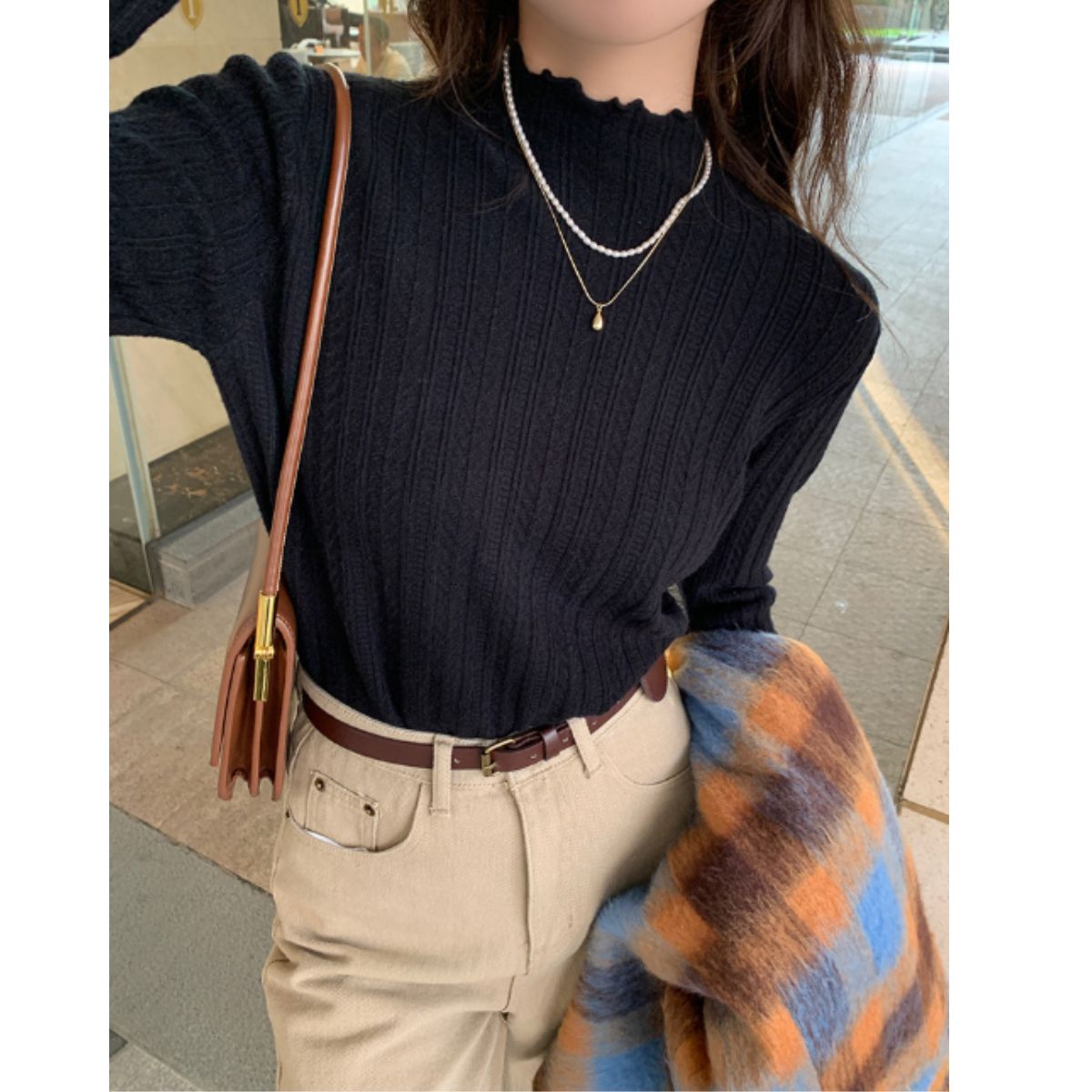 Knit/メロウフリルハイネックニット ST/No.22209