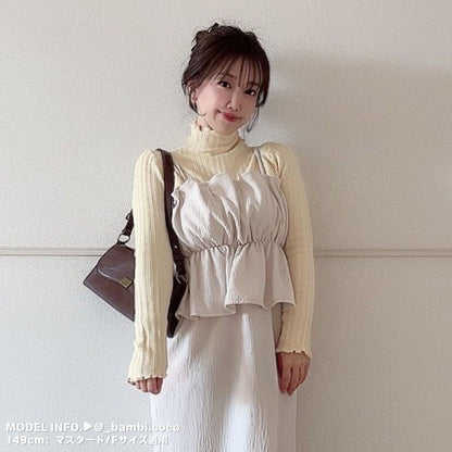 Knit/メロウフリルハイネックニット ST/No.22209