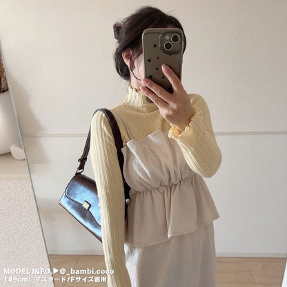 Knit/メロウフリルハイネックニット ST/No.22209