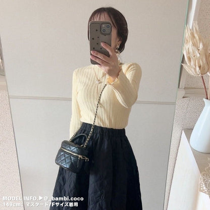 Knit/メロウフリルハイネックニット ST/No.22209