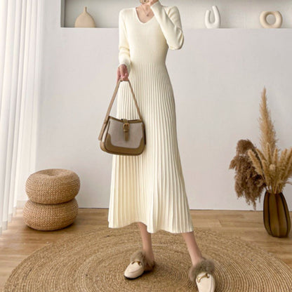 Dress/Vネック美シルエットワンピース ST/No.22221