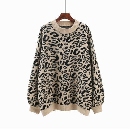 Knit/カラーレオパードニットトップス ST/No.22225