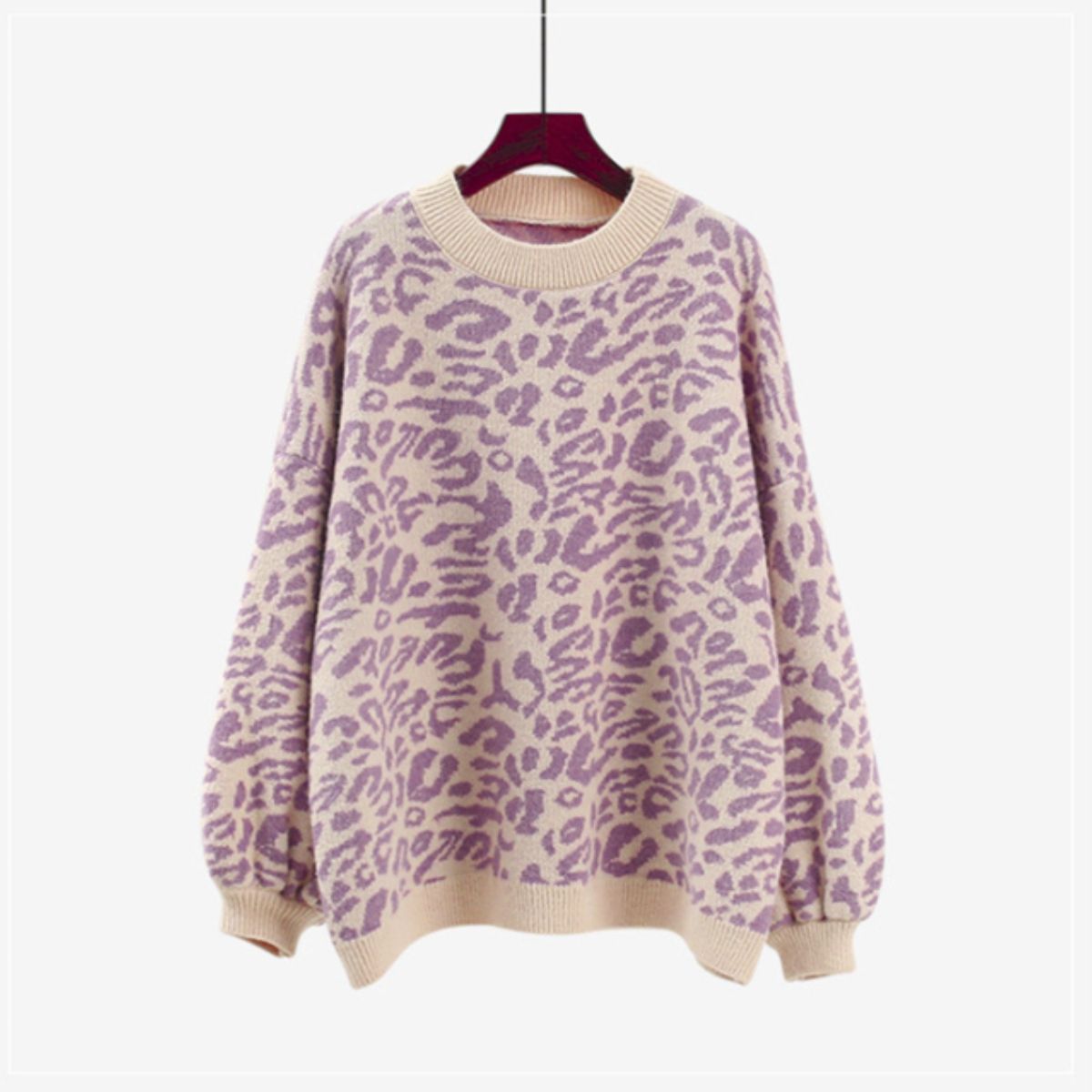 Knit/カラーレオパードニットトップス ST/No.22225