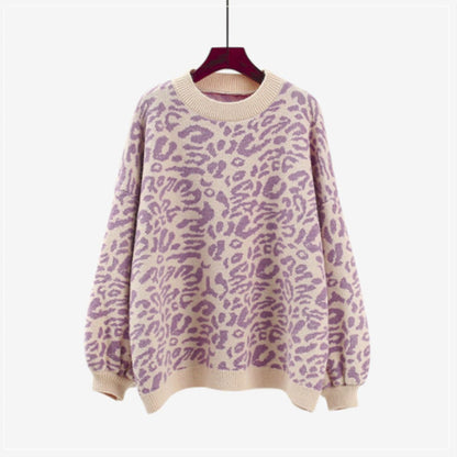 Knit/カラーレオパードニットトップス ST/No.22225