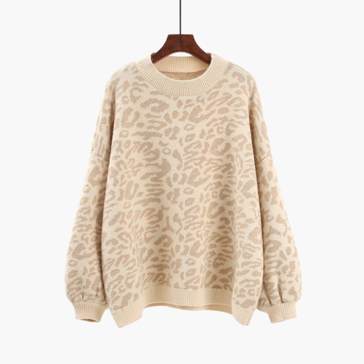 Knit/カラーレオパードニットトップス ST/No.22225